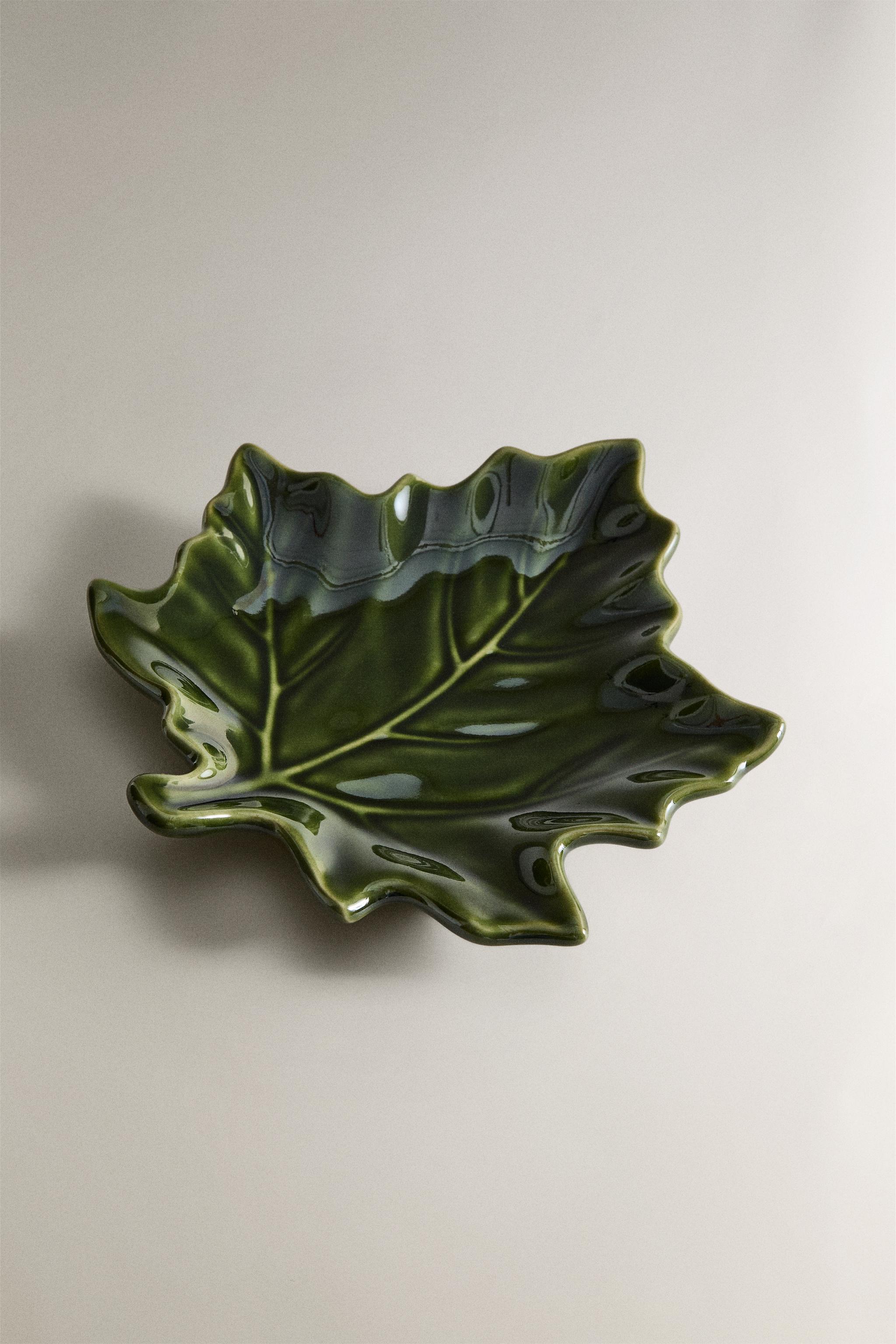 STONEWARE MINI LEAF PLATE